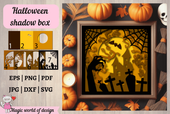 Bring Spooky Magic to Life with the Halloween Shadow Box SVG
