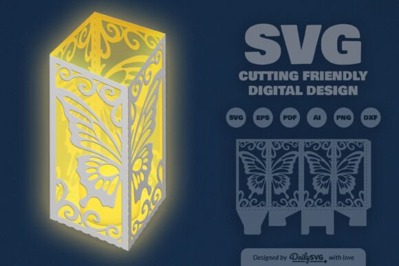Butterfly Decorative Lantern Paper Cut