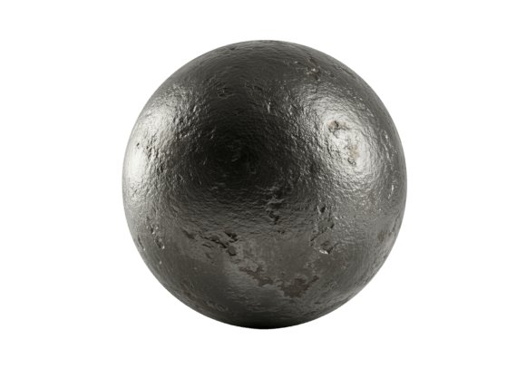 Elevating Visual Narratives with the Textured Metallic Sphere on PNG Background