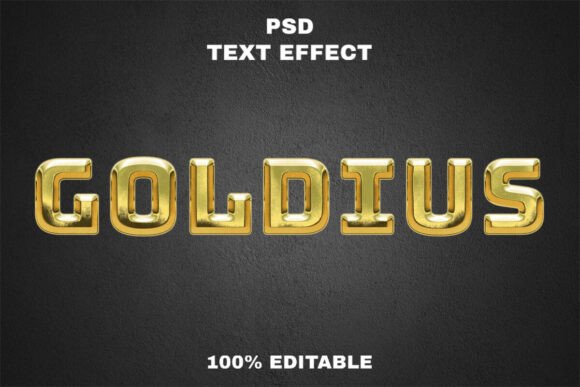Goldius Text Effect Editable PSD: The Definitive Guide to Premium Typography