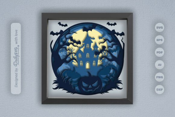 Halloween Haunted House with Pumpkins: A Modern Crafting Essential