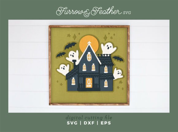 Haunted House with Ghosts Shadow Box SVG: A Practical Guide for Crafters