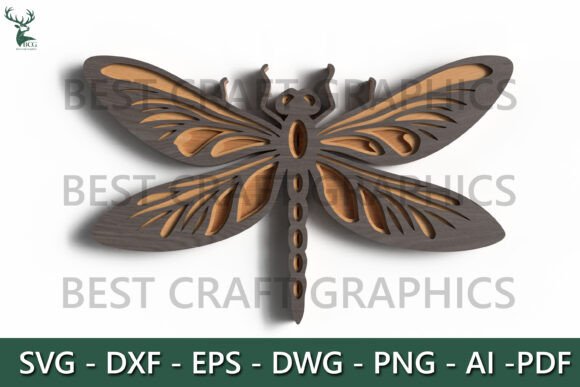 Layered Dragonfly Laser Cut SVG: A 3D Design Guide