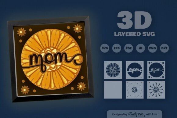 Mother's Day Layered Papercut Guide