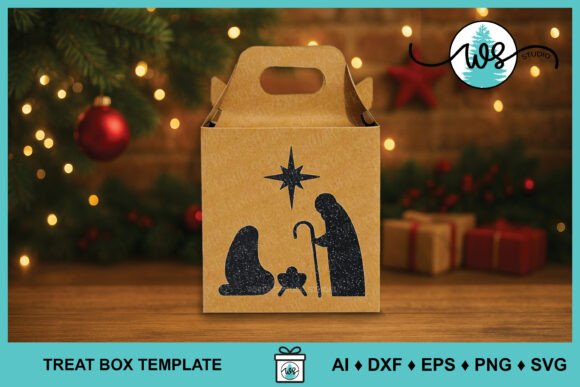 Nativity Gift Box Treat Holder Template: A Heartfelt Holiday Crafting Solution