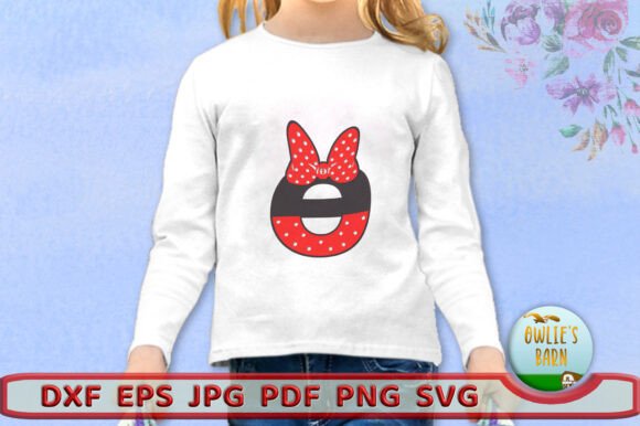 Polka-dot Monogram Greek Letter Theta Design
