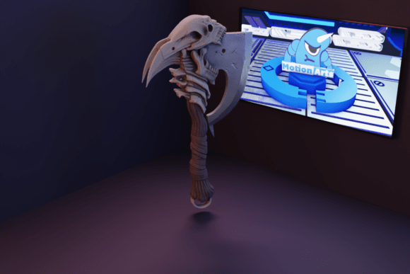The Horror Skull Axe: A Deep Dive into Dark Fantasy 3D Modeling and Printing
